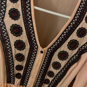 Size small Gianni Bini Peach button down boho dress